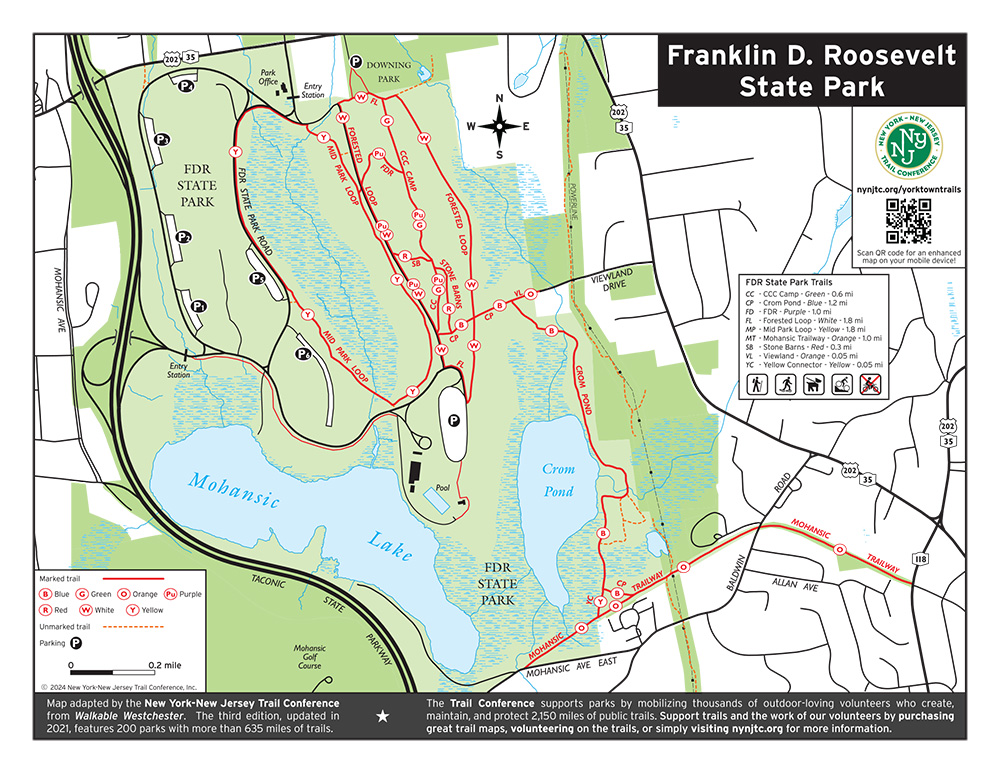 Franklin D. Roosevelt State Park Map