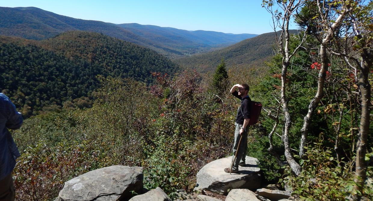 Looking over the Catskills on a hike to Hunter Mountain. Photo by Jeff Senterman.