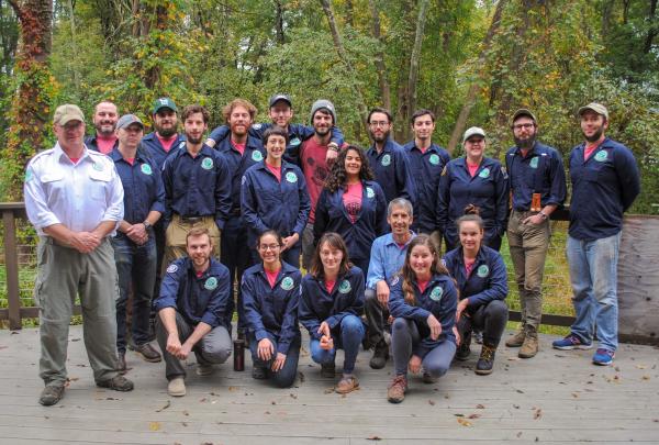 2018 Trail Conference Conservation Corps End of Season Portrait. Photo by Heather Darley.