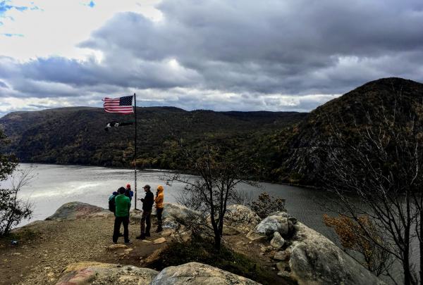 The partners who manage Breakneck Ridge met on the mountain during Hot Spot Week in October 2018. Photo credit: Amber Ray